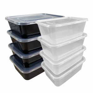 500ml - 750ml Disposable <b>Plastic</b> Lunch Box Modern Rectangle Design Microwavable Injection Molded PP <b>Lid</b> Takeaway <b>Food</b> <b>Container</b> - Product Image 4