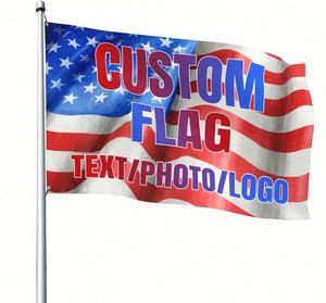 Custom Flag 3x5 Ft Personalized Make Your Own Flag Customize Image Photo Text Logo Polyester Flag <b>Banners</b> - Product Image 1