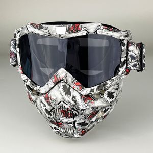 Gafas de Motocicleta <span class=keywords><strong>TZ</strong></span> <span class=keywords><strong>TZ</strong></span>-49 Antivaho, Ligeras, Diseño Retro, para Motocross y Aventura, Resistentes al Viento y al Polvo, Lentes de Policarbonato - Product Image 4