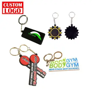 2D plastic soft and rubber silicone Gifts 3D Pvc Keychain for Promotion Gift