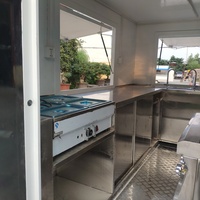 Remorque de concession remorquable entièrement équipée pour le café, hot-dog, restauration de snack de rue, camion de nourriture avec équipement de cuisine complet