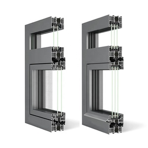 Profils en alliage d'aluminium série 6000 pour fenêtres et portes, service de découpe sur mesure, marque chinoise <span class=keywords><strong>Royen</strong></span> - Product Image 1