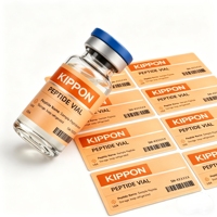 Profesyonel Özel Peptit Etiketi ve Kutu Ambalaj Seti Etiket Kutusu Tepsi Eklentisi 3ml 5ml 10ml Cam Şişe