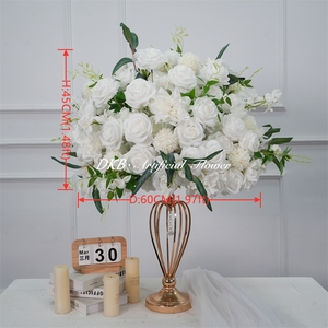 DKB Wholesale Artificial Flower Arrangement White Flower Ball for Wedding Event Table Centerpiece Decoration - Product Image 2