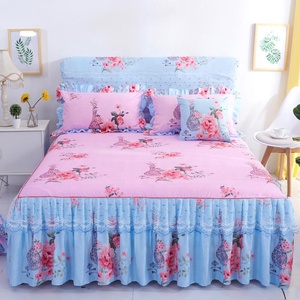 Set di Biancheria da Letto Moderno di Alta Qualità, Impermeabile, con <span class=keywords><strong>Copripiumino</strong></span>, <span class=keywords><strong>Lenzuola</strong></span> e Copriletto in Pizzo, Prezzo Economico, Vendita all'Ingrosso - Product Image 2