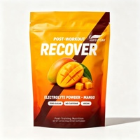 Poudre d'électrolytes pour l'hydratation et la récupération après l'entraînement, saveur mangue, végétalien, sans sucre, sans caféine, complément pour la récupération musculaire