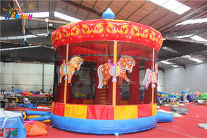 Carousel Jumping Castle Inflatable Bounce Amusement Inflatable <b>Trampoline</b> - Product Image 6