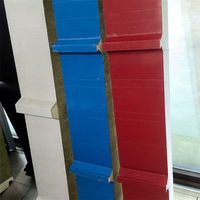 Panneaux sandwich en laine de roche et polyuréthane pour l'isolation des murs extérieurs, faciles à installer, 75 mm, insonorisants, ignifuges, pour les revêtements de façade des maisons