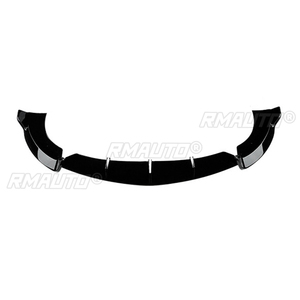 สปอยเลอร์กันชนหน้ารถยนต์สำหรับ Mercedes-Benz E-Class W213 E260 E300 E43 AMG 2016-2020 สีดำเงา ใบสปอยเลอร์ล่าง - Product Image 2