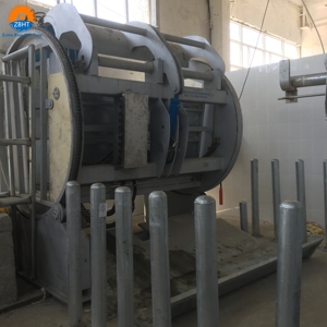 Boîte de contention rotative automatique certifiée Halal ZBHT pour bovins – Équipement d'étourdissement humain et efficace pour abattoir - Product Image 5