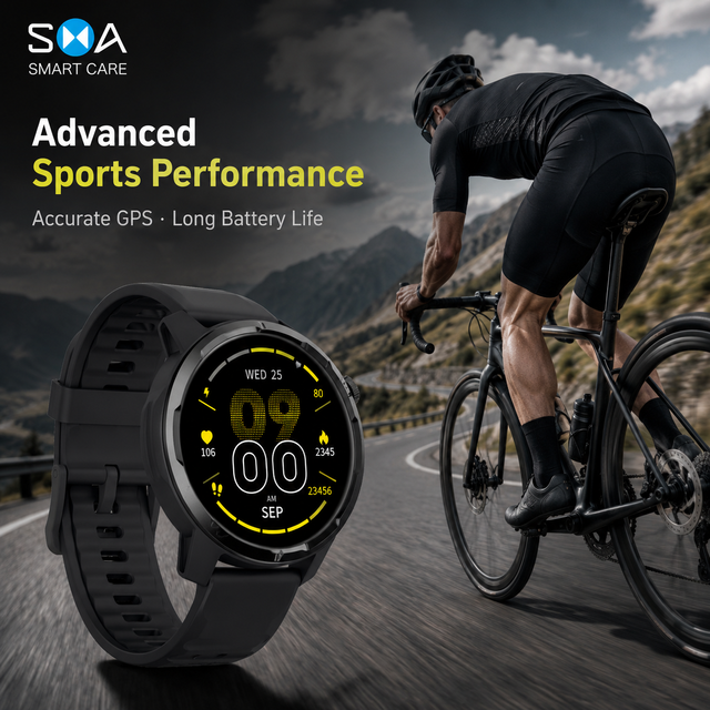 Ultra-Light 38g GPS Sports Smartwatch Woven Strap AMOLED Display for Running Hiking and Outdoor Fitness