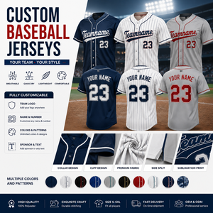Maillots de baseball personnalisés de style élite |   Uniformes d'équipe personnalisés pour les clubs et l'entraînement - Product Image 1