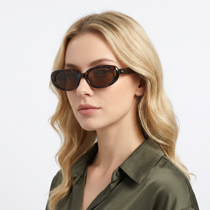 RTS Fashionable <b>Small</b> PC Full Rim Cat Eye <b>Frame</b> TAC Polarized Lightweight <b>Sunglasses</b> for Women Outdoor Use Durable Custom Logo - Product Image 3