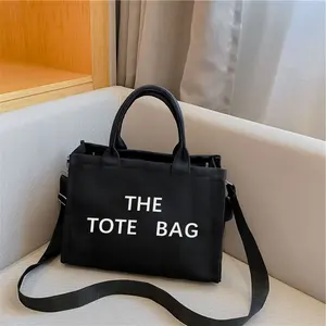 Wholesale High Quality Fashion Women Cotton Canvas Tote Bag With Custom Printed Logo