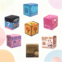 Emballage cadeau personnalisé de luxe pour yaourts et bonbons aux œufs, boîte mystère en carton blanc pliable, boîte aveugle à déchirer, personnalisable