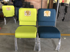 Vente en gros de 21 pouces bon marché Chaises d'église pasteur de théâtre empilables à louer en métal d'occasion - Product Image 4
