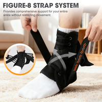 Attelle de cheville réglable en néoprène pour le basketball, sangle de protection sportive, enveloppement de pied, soutien de la cheville