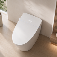 Bidet WC intelligent certifié MWD CUPC ETL, sans limite de pression d'eau, chasse d'eau par siphon à commande au pied, toilette bidet automatique en gros