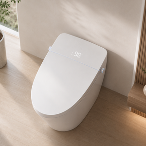 Bidet <span class=keywords><strong>WC</strong></span> intelligent certifié MWD CUPC ETL, sans limite de pression d'eau, chasse d'eau par siphon à commande au pied, toilette bidet automatique en gros - Product Image 4