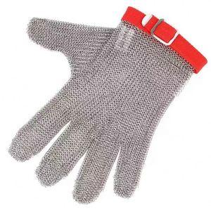 Gants anti-coupure en acier inoxydable 316L de niveau 9 ANSI A9 pour la protection des travailleurs des abattoirs - Product Image 4
