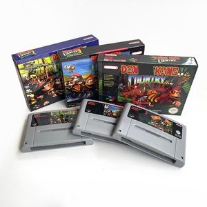 Cartouche de jeu filaire Domkeye Kang Country 1 2 3 (économie d'énergie) 16 bits pour console de jeu vidéo SNES version EUR NTSC - Product Image 1