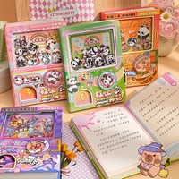 Carnet de poche créatif en forme d'œuf, amusant, avec hochet, motif dessin animé, en PP de haute qualité, anti-stress, petit cadeau pour enfants HAOXUAN