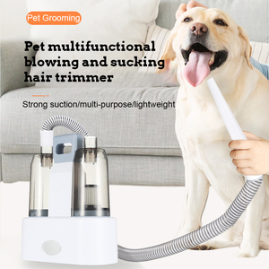 <span class=keywords><strong>Cepillo</strong></span> de pelo profesional de 7 cabezales, cortapelos de succión, limpiador de desprendimiento, herramienta para mascotas, Kit de tijeras, aspiradora de aseo para mascotas para perros y gatos - Product Image 4