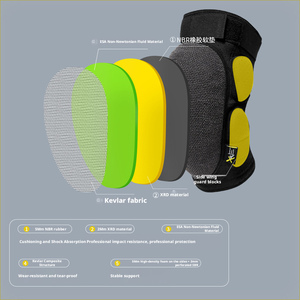 Rodilleras <span class=keywords><strong>de</strong></span> Impacto para Esquí, Armadura <span class=keywords><strong>de</strong></span> Kevlar+XRD, Protección Contra Impactos, NBR Absorbe el 90% <span class=keywords><strong>de</strong></span> los Golpes, Armadura Profesional para Esquí, Venta al Por Mayor Personalizada - Product Image 2
