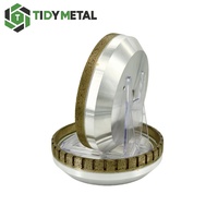 Roue diamantée en forme de bol TIDY JY-A-04 pour machine à chanfreiner, polissage et meulage des bords de verre 150x5x10mm