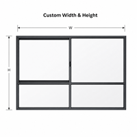 120er Serie Thermisch Getrennter Aluminium-Schiebefensterrahmen, Ultra-Schmales Sechsfach-Panoramadesign, 2,0mm Profil, OEM ODM