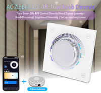 Zigbee Smart Switch Télécommande sans fil Bouton intelligent Bouton Bord de fuite Coupe de phase Gradateur de commande murale