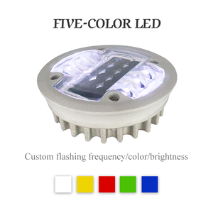 Aluminum Alloy PC <strong>Cover</strong> Strong Pressure Resistance Load 40T Solar <strong>Rad</strong> Stud Lights Marker Embedded Highway Led Solar Road Stud - Product Image 2
