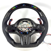 Volant en carbone forgé avec affichage intelligent du régime moteur LED pour BMW G20 G30 G80 M3