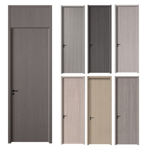 Puertas de Madera de Nogal Personalizadas de Fábrica con Tablero de Melamina, Puertas Corredizas para Renovación del <span class=keywords><strong>Hogar</strong></span>, Gran Cantidad - Product Image 1