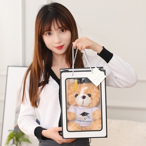 カスタムロゴ入りカラーぬいぐるみ テディベア Tシャツ付き 卒業記念テディベア - Product Image 3