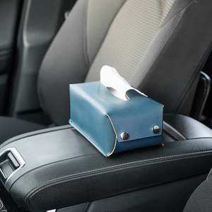 Boîte à mouchoirs <span class=keywords><strong>en</strong></span> <span class=keywords><strong>cuir</strong></span> PU moderne pliable porte-serviettes boîte à mouchoirs pour salon ou cuisine avec logo personnalisé <span class=keywords><strong>en</strong></span> option - Product Image 2
