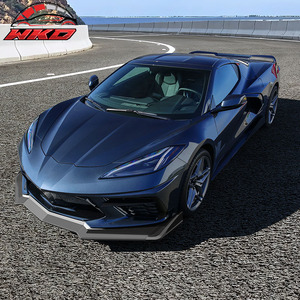 ลิ้นกันชนหน้าสำหรับเชฟโรเลต คอร์เวทท์ ซี8 ปี 2020-2025 ชุดสปอยเลอร์ ABS 5 ชิ้น สีดำด้าน พร้อมดิฟฟิวเซอร์และแผ่นกันกระแทก - Product Image 3