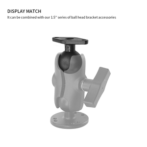 VINmounts 1.5 Inch Diamond Ball Base C Size <b>Adapter</b> Compatible with RAM Mount System Industrial Heavy Duty Mounting Solution - Product Image 4