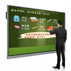 100 Inch Lcd-Scherm Touchscreen Smart Board Prijzen Interactieve Whiteboard Flat Panel Voor School Klas Kinderen Onderwijs