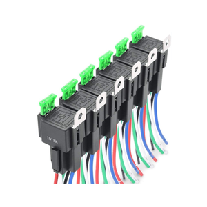 5-Pin 12 В DC SPDT 30А, реле предохранителя, Комплект разъемов для автомобиля, грузовика, комплект ремней проводов для автомобильного автомобиля, 14 AWG проводов, 30А, реле плавкого предохранителя - Product Image 2