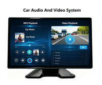 Caméra de tableau de bord pour voiture, camion, bus, écran LCD HD 7 pouces, double enregistrement, 2 canaux, 2ch, DVR avec moniteur