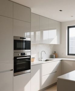 Fournisseur d'Ensemble d'Armoires de Cuisine Personnalisées, Ensemble d'Armoires de Cuisine Modulaires Modernes en Bois, Panneaux Muraux en Mélamine - Product Image 1