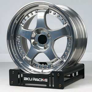 KW 2 pièces pour Ferrari F355 360 <span class=keywords><strong>456</strong></span> 328 550 599 612 F430 F50 F40 roue forgée 18 19 20 pouces multi-rayons 5x108 jante en alliage classique - Product Image 5