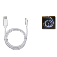 Kabel Data isi daya cepat, kabel Data ponsel, kabel pengisian daya cepat, warna LED, cocok untuk ponsel Android, USB, Tipe C
