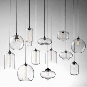 Đèn Treo Bóng Thủy Tinh Màu Xám Khói Hình Đảo Nhà Bếp Đèn Treo Thủy Tinh Thổi Tay Hiện Đại Phong Cách Bắc Âu Trang Trí Nhà Hàng - Product Image 6