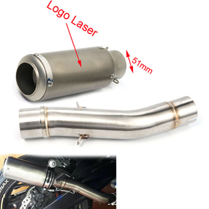 Tubo de Escape Intermedio para Motocicleta, Silenciador, Sistema de Escape Completo Monster 797 2017-2020 para <span class=keywords><strong>Ducati</strong></span> Scrambler 800 2015-2020 - Product Image 2