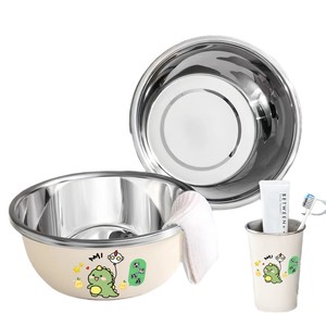 Juego de lavabos para dormitorio de estudiantes, acero inoxidable, 22-32 cm, para estudiantes de secundaria y universitarios - Product Image 3