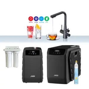 Jnod Robinet de cuisine électronique intelligent 5 en 1 avec eau bouillante et soda, eau chaude tout-en-un, robinet d'eau pétillante