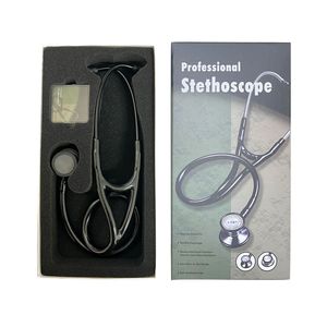 KT-160B <b>Professional</b> Stethoscope Black Stainless Steel Dual-Sided Chestpiece For <b>Medical</b> Use - Product Image 1
