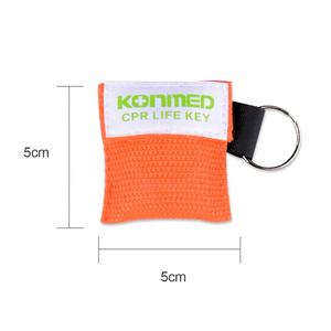 Kit de protección facial <span class=keywords><strong>CPR</strong></span> máscara de PVC de primeros auxilios para protección con bolsa de filtro llavero tamaño mini llavero soporte de logotipo personalizado - Product Image 3